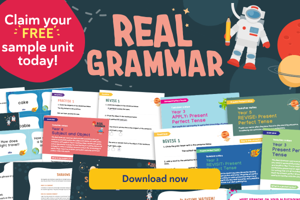 Claim your free sample unit today! | Real Grammar | Download Now