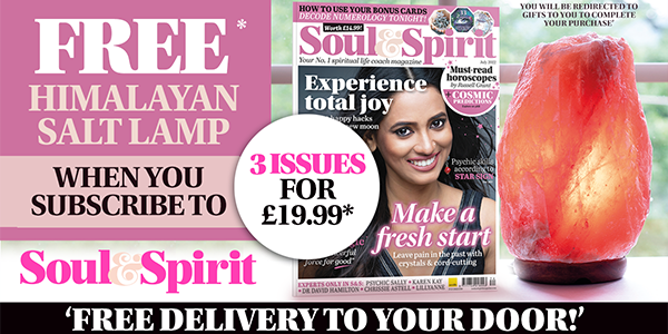 Free* Himalayan Salt Lamp  | when you subscribe to Soul & Spirit magazine | 3 issues for £19.99*